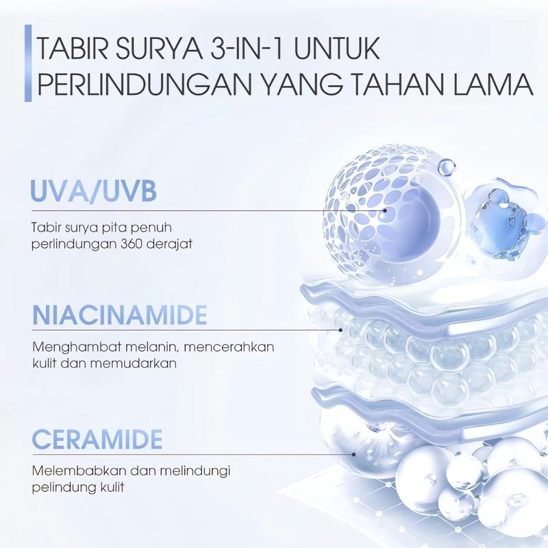 Product Introduction of Skinever Water Light Sunscreen SPF50+ PA++++ Tone Up Face – Hybrid Physical Sunscreen Minimalist untuk Wajah Berjerawat, Mencerahkan & Glass Skin 25