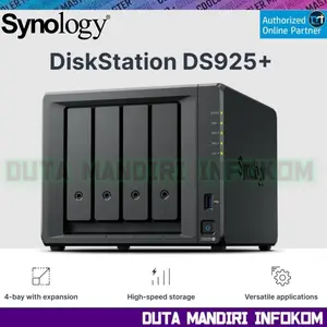 Synology DiskStation DS925+ - 4-Bay with AMD Ryzen V1500B 4GB NAS Server Storage Cloud I DS 925+