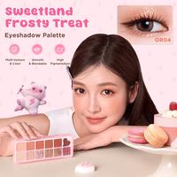 Gambar [Official]PINKFLASH Makeup Set 3PCS SweetCraft 12-Color Eyeshadow Palette  & Mistake-free Liquid Eyeliner & Waterproof Mascara - BB03 - Blush Macaron dari PINKFLASH STORE Kab. Tangerang 4 Tokopedia
