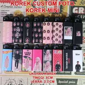 Korek Mini Korek Api Custom Gambar & Teks | Custom Sesuai Request Unik, Aesthetic, Cocok Buat Kado Hadiah Estetik untuk Pacar & Sahabat