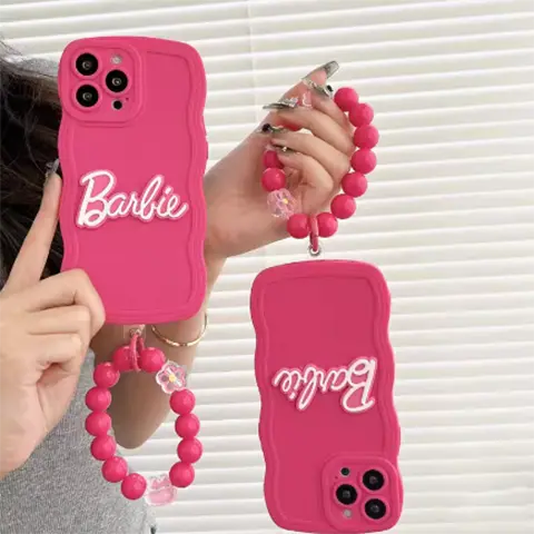 Chữ cái Barbie màu đỏ hồng Ins Hàn Quốc dành cho phụ nữ, Ốp Điện Thoại iPhone XR / Xsmax / 13, chống rơi, 12 1