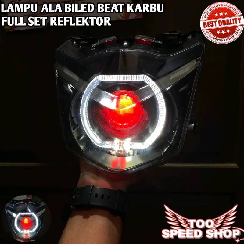 lampu biled beat karbu 4,5 inc full set tinggal pasang 0