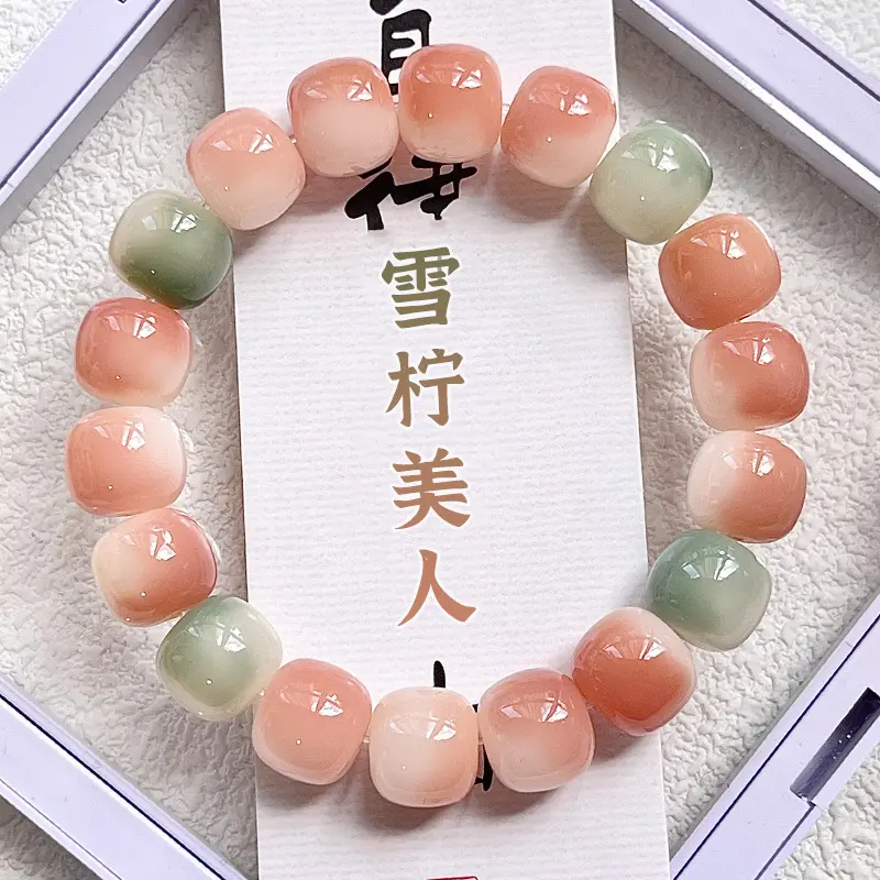Vòng Tay Đính Cườm Gốc Bồ Đề, Nhiều Màu, Dành Cho Phụ Nữ Và Nam Giới, May Mắn, Thời Trang, Vòng Tay Hạt Đầy Màu Sắc, Giàu Có, May Mắn, Vòng Tay Co Giãn, Quà Tặng Trang Sức 3