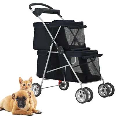 Dog stroller for two online