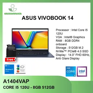 ASUS VIVOBOOK 14 A1404VAP CORE I5 120U 8GB 512GB W11+OHS+M365B 14.0FHD VIPS BLU -VIPS5851M