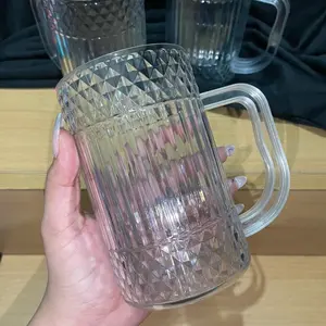 3 Pcs 6 Pcs 1 Lusin Paket Gelas Plastik Mika PREMIUM Bahan Tebal Motif Kristal UNIK untuk Minuman dan Acara