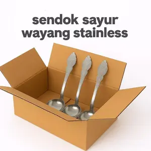 COD Keuntungan  Stok terbatas Kemasan hadiah 3PC Centong SSendok Sop Stainless/Centong Kuah/Centong Sup/Sendok Sayur Stainless Polos/centong Kitchenware/Stok terbatas
