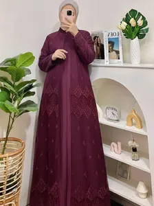 Gamis Pesta Tile Sapto Mix Satin Cristal Premium Dress Wanita Mewah Elegan Bahan Kombinasi Nyaman Cocok untuk Acara Pesta