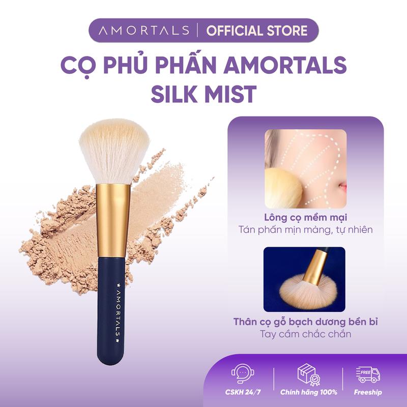 Cọ Phủ Phấn AMORTALS Chuyên Dụng, Lông Mềm Mịn, Không Rụng, Tán Đều Tự Nhiên