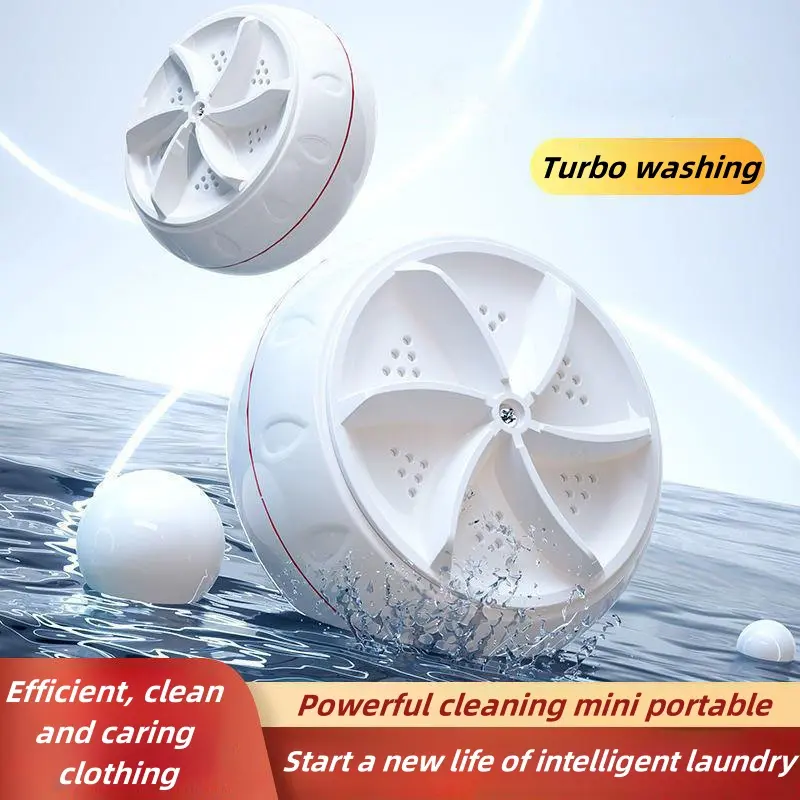 Mini portable washing machine, home dormitory underwear, socks, mini turbo lazy person, compact washing machine