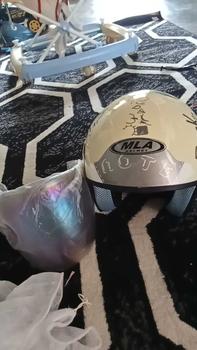 Product Review of Helm Dewasa Half Face evolution Motif Note Murah PREMIUM Kaca from T** s** 🥰** 0