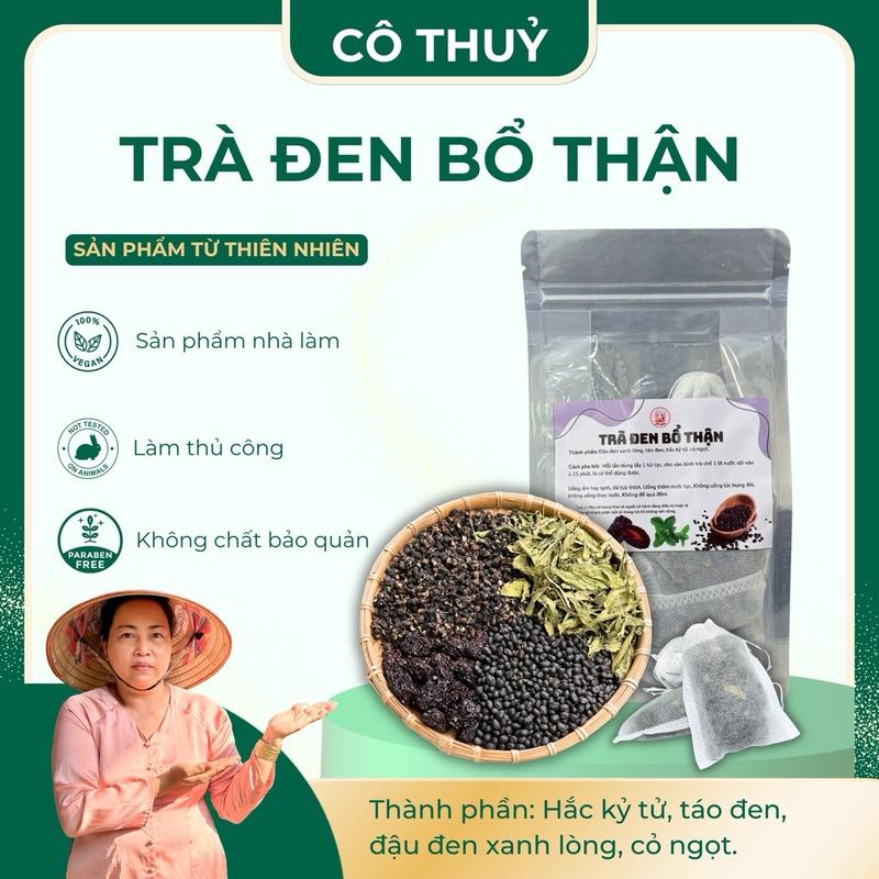   TRÀ ĐEN  - Trà túi lọc đậu đen xanh lòng táo đen hắc kỷ tử cỏ ngọt 