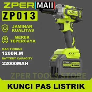 【COD】ZPER Cordless Impact Wrench Brushless impact baterai wrench Mobil Mesin Bor Untuk Baut ZP013
