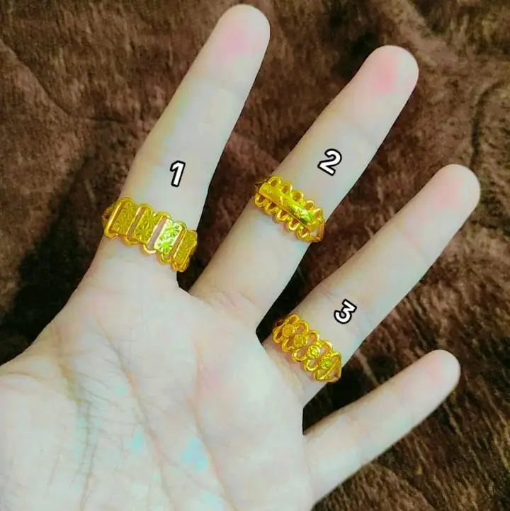 cincin dilapis emas balut kristal premium
