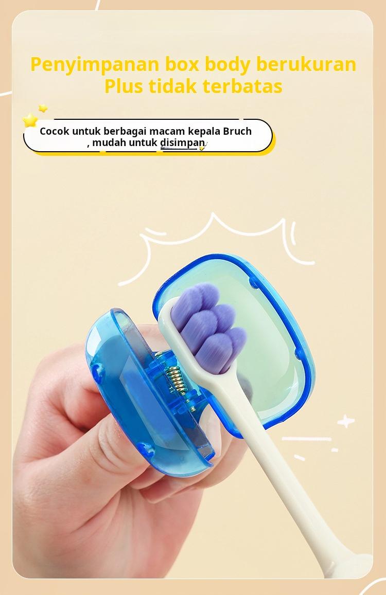 [Beli 1 Gratis 1]Pelindung Sikat Gigi, Klip Penyimpanan Kepala Sikat Gigi Portabel Anti Debu untuk Perjalanan, Klip Pelindung Kepala Sikat Gigi Elektrik Mewah