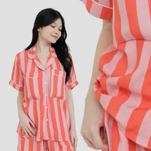 Atwell - Braless Pajama Set / Baju Tidur / Piyama Katun