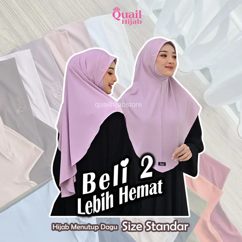 Hijab Dagu Casual Daily | Kerudung Malaysia | keiko quail hijab Best Seller | Nyaman Instan Muslim Lembut 1