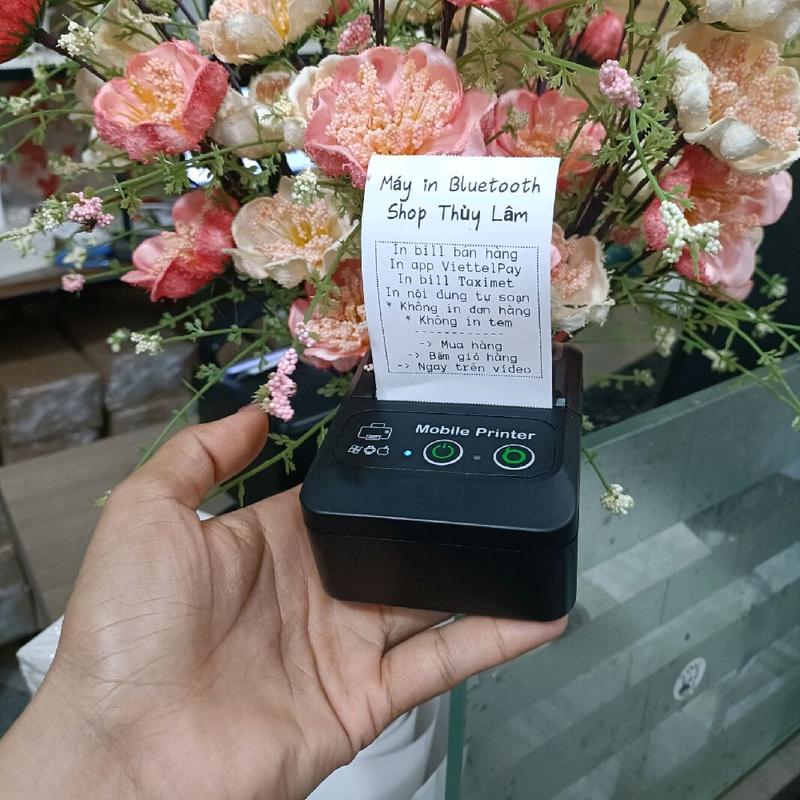 Máy in hóa đơn tính tiền khổ 57mmm, kết nối USB & Bluetooth, không cần mực, phù…