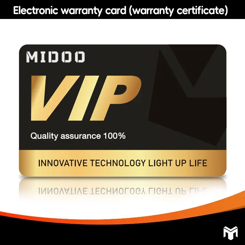MIDOO 2 month warranty Electric Steamer 3-layer (Product electronic warranty certificate)