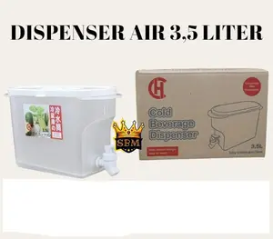 ATG ~ DISPENSER 3.5L JUS AIR MINUM GALON JUICE KULKAS DINGIN TANK 3,5 LITER JUMBO