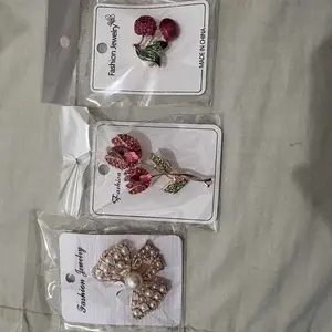 Bros Dada Super Premium Bentuk Oval Kerang Kristal Mewah Berkilau Terlaris Di Fashion Hijab Bros Blazer Dada Clips