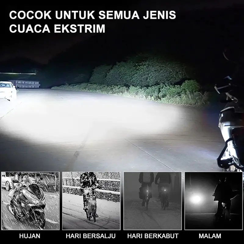 Lampu Tembak Laser SQL 3 Mata D2 D3 Full Alumunium Premium kuning-putih/putih-putih 150W 10000LM IP68 DC 9V-85V 8