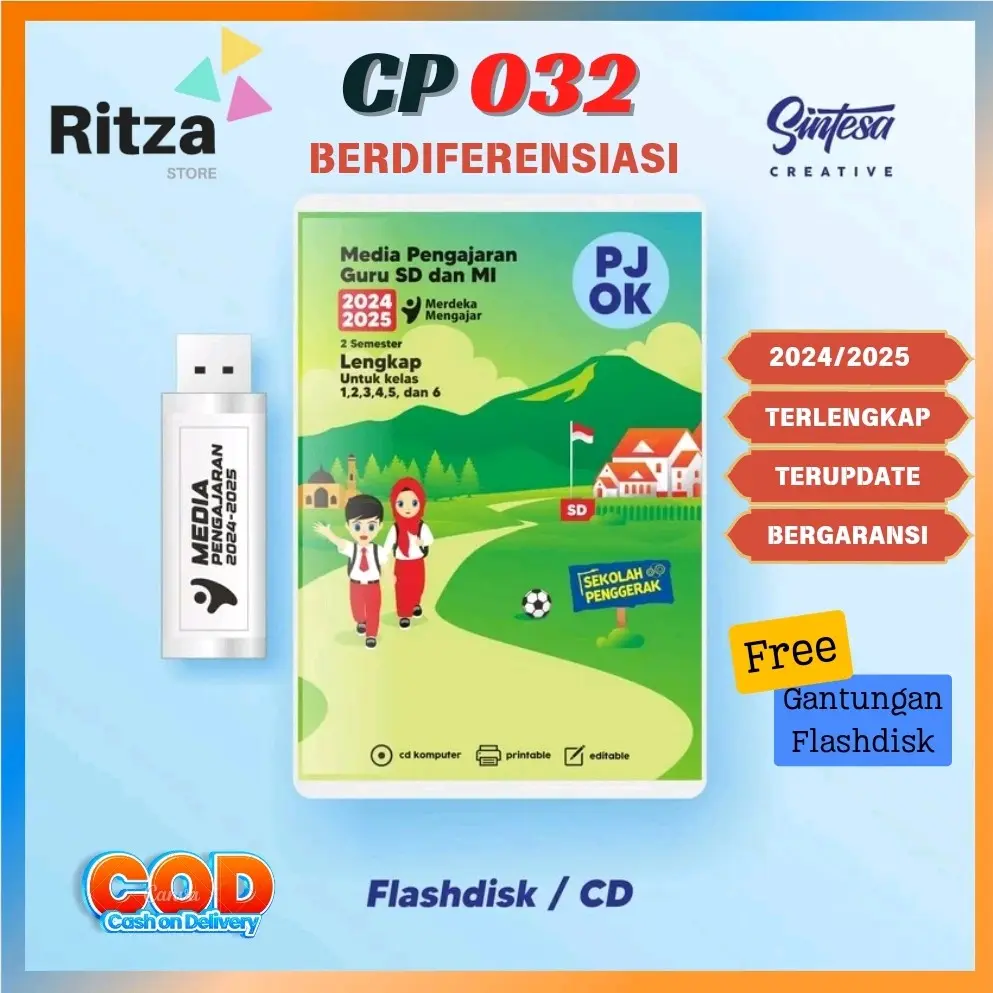 MODUL AJAR PJOK KURIKULUM MERDEKA KELAS 1 2 3 4 5 6 SD REVISI TERBARU CP 032/2024 BERDIFERENSIASI