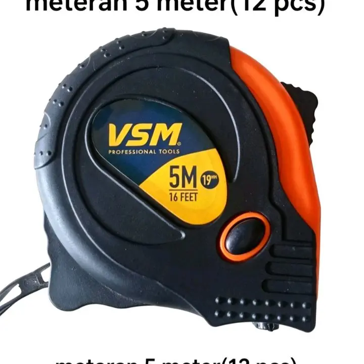 meteran tukang 5 m merk vsm,vpr,viper menyesuaikan stok yang ada