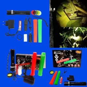 paket senter lid komplit perlengkapan berburu Hunting burung musang DLL dimalam hari Baterai Lampu