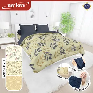 MYLOVE Bed Cover King Fitted 180x200 Bed Cover My love King Sarung Bed covers aesthetic