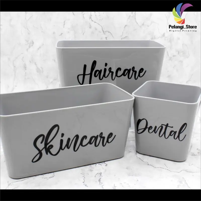 (TANPA MINIMAL ORDER ) Stiker Cutting Stiker Label Costum Bumbu Dapur, Tempat Makanan, Kotak Mainan, Perkakas Label NAMA CUSTOM/STIKER TIMBUL ANTI AIR 4