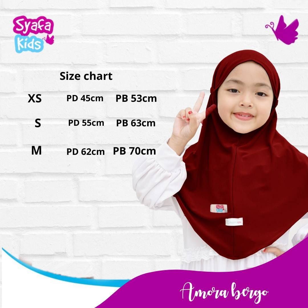 Kerudung Bergo Anak Amora by Syafa Kids
