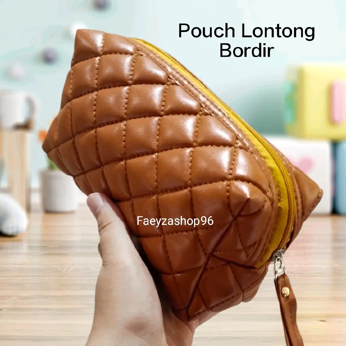 Pouch Lontong Bordir Best Seller Wanita - Pouch Kosmetik Wanita