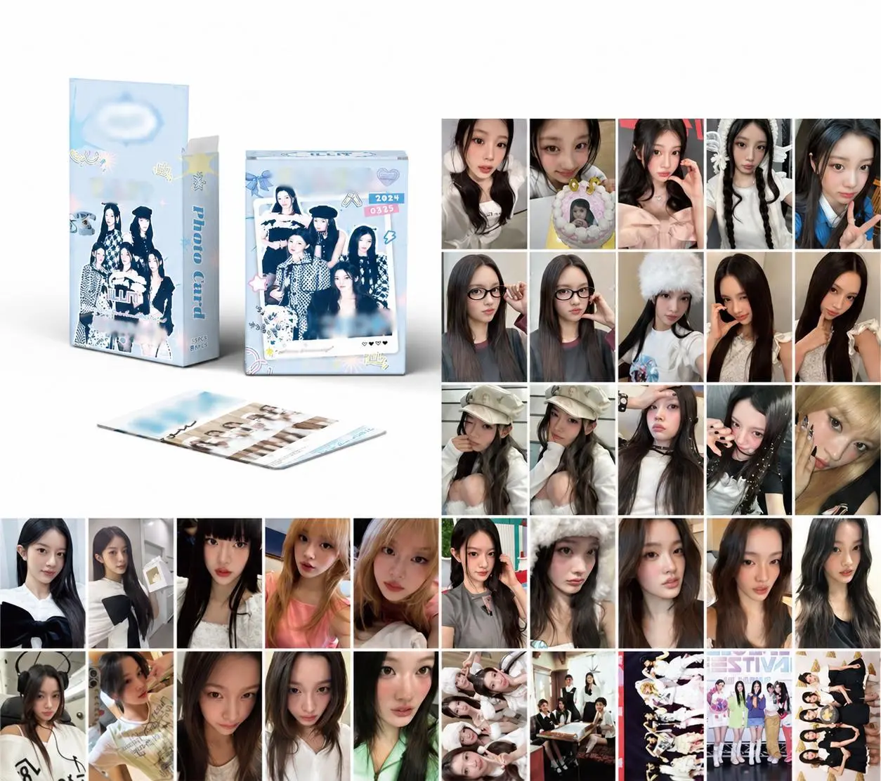 [50pcs] HOLOGRAM PACK PHOTOCARD ILLIT PINK HOLO ALBUM LOMO CARD PHOTO CARD KPOP LOMOCARD KPOPERS PHOTOCARD