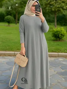 GAMIS GABY KNIT HORNET LONG TUNIK JUMBO Kaos Muslim Atasan Oversize