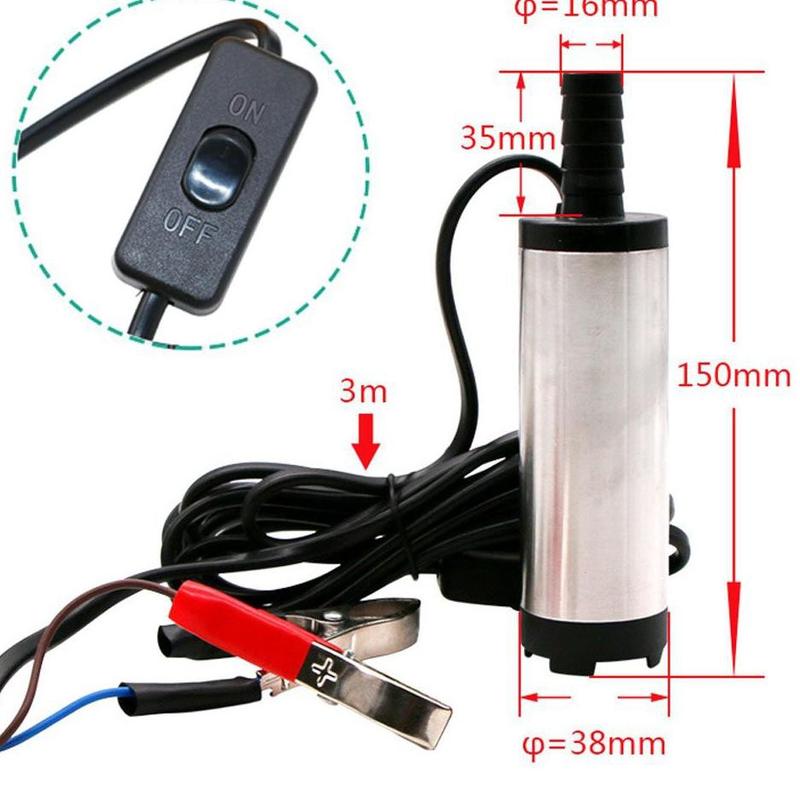 Potongan Harga!!! Pompa Celup mesin pompa Sedot solar Mini pompa Solar DC 24V mesin pompa Minyak 2