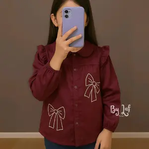 Atasan Blouse Rayon Bordir Pita Anak Perempuan Model Terbaru - Elena Blouse by Laf