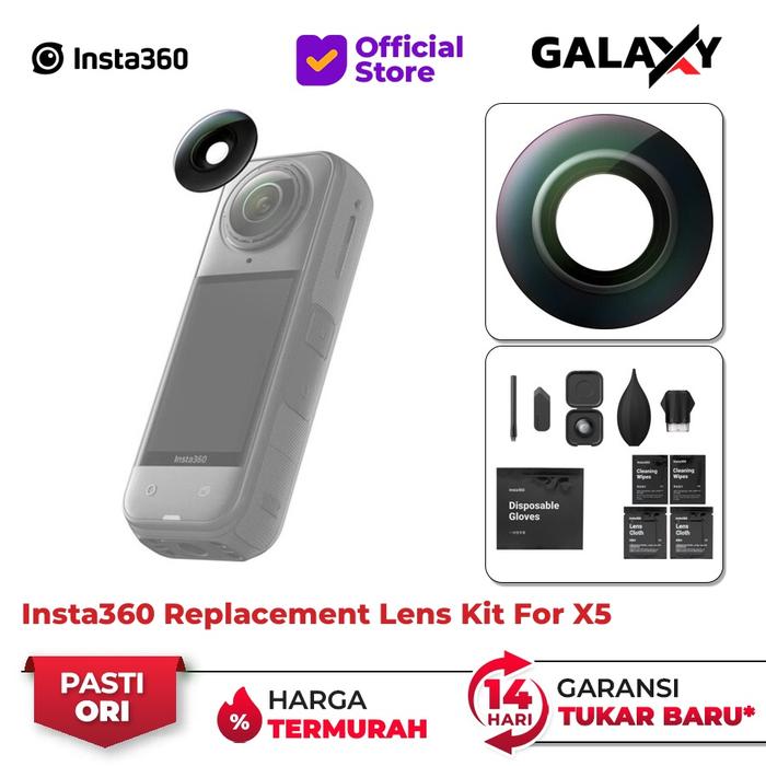 Gambar Insta360 X5 Replacement Lens Kit Replace Lensa Insta 360 X5 Garansi Resmi dari Galaxy Camera Kota Tangerang Tokopedia