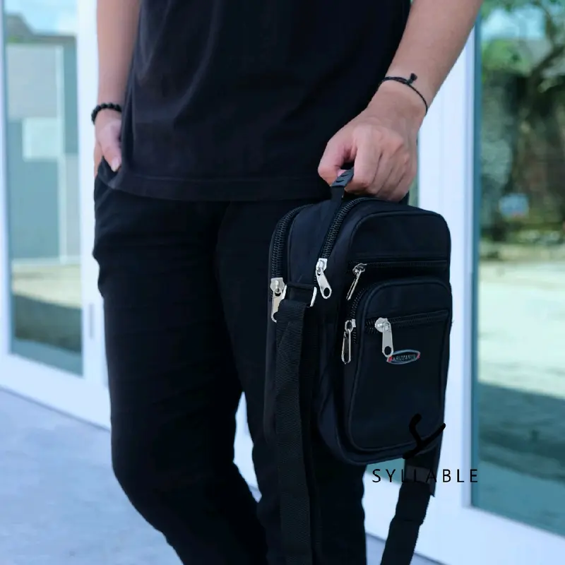 TAS SELEMPANG PRIA 5 RESLETING KRIZZANOV RESLETING BANYAK MODEL TEGAK SYLLABLE OUTFIT 2