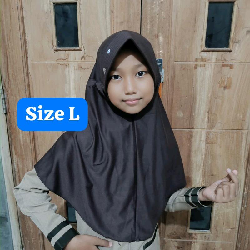 Paket Hemat hijab 30 dapet 3pcs hijab  instan anak sekolah model delima tali tutup termurah bisa request warna Jilbab Muslim Nyaman Dewasa Kerudung Variasi Serut 6