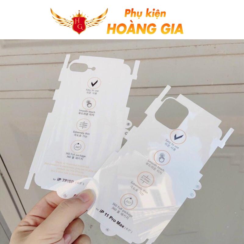 Dán Lưng PPF iphone 18 pro max 17 pro max 16 pro max 15 pro max 14 promax 13 promax 12 promax 11 promax Xs xsmax 7 8 plus 16 15 14 plus