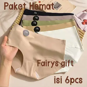 Paket Hemat isi 6pcs Celana Dalam Seamless Wanita CD 7A