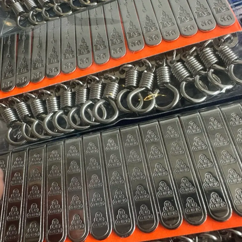 Stainless Steel Amulet Clip , Random Design 3-Clip Package