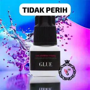 Lem Bulu Mata Anti Air Tahan Lama Tidak Perih YSJ Eyelash Extension, Bulumata Hitam