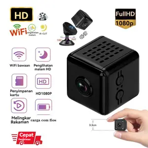 Kamera Mini Kecil Tersembunyi Kamera Keamanan Kantor Rumah Kamera Keamanan Nirkabel WiFi Kamera Keamanan Cerdas HD 1080p Kamera Tersembunyi Dapat terhubung ke ponsel untuk dilihat dari jarak jauh, mendukung penyimpanan kartu SD Wireless Cctv Camera Smart