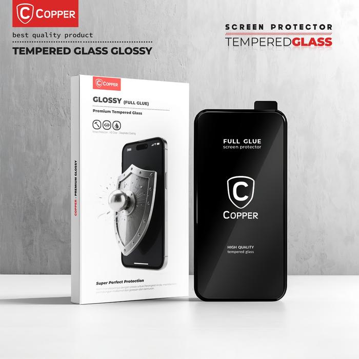 Gambar COPPER Tempered Glass - compatible For Tecno Pova Neo 3 | GLOSSY Premium Full Glue dari Copper Indonesia Kota Administrasi Jakarta Barat Tokopedia