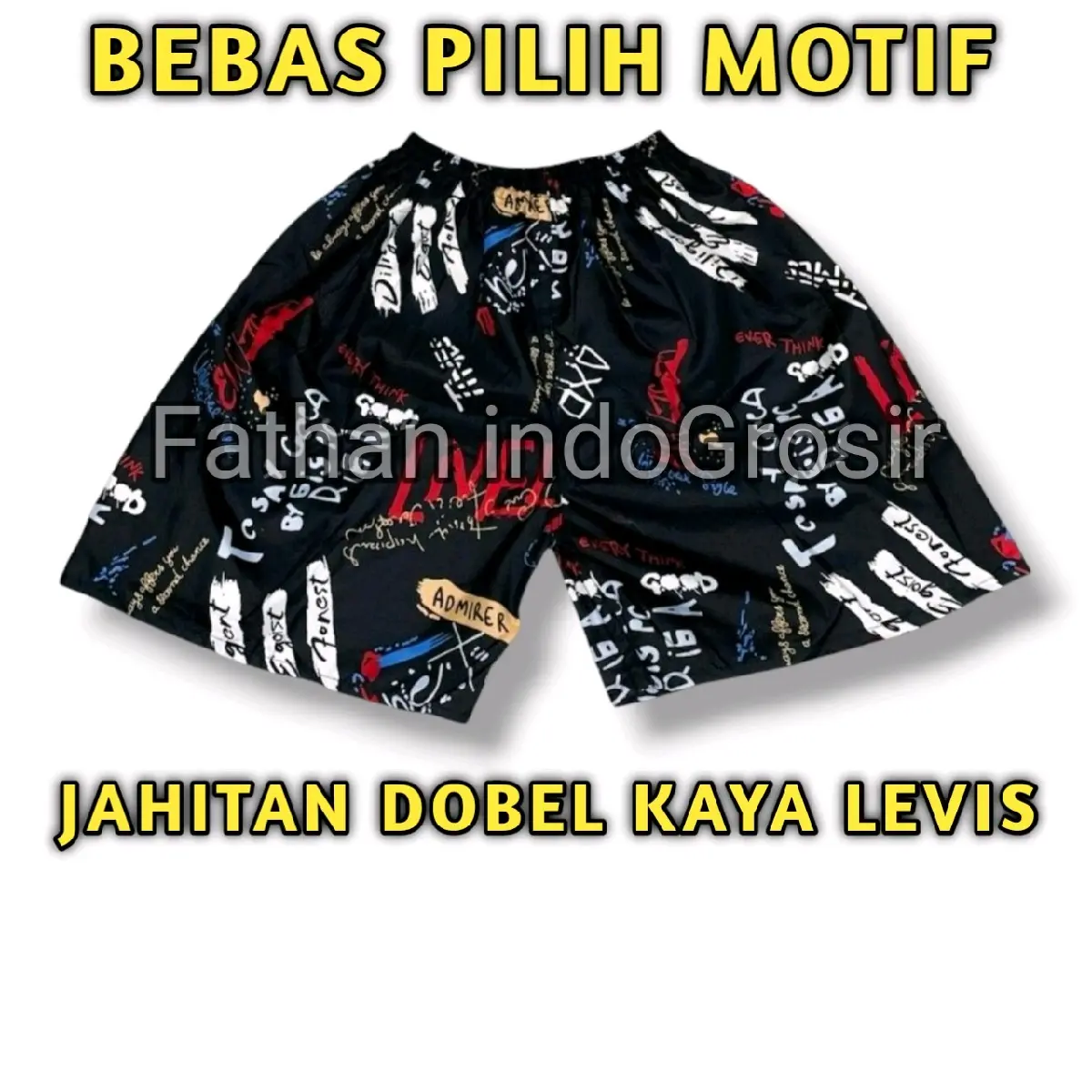 SPESIAL PROMO CELANA BOXER SANTAI | BOXER PREMIUM | CELANA PENDEK | BOXER PANTAI Katun Pria Distro Kain Motif