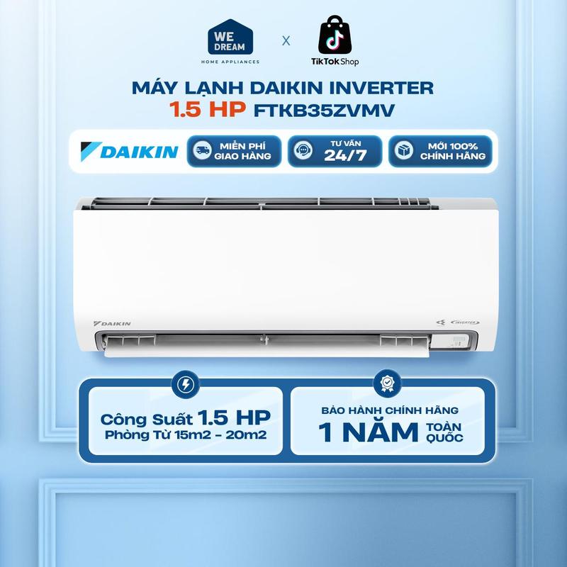 FTKB35ZVMV _ Máy lạnh Daikin Inverter 1.5 HP FTKB35ZVMV/RKB35ZVMV (Model 2025)