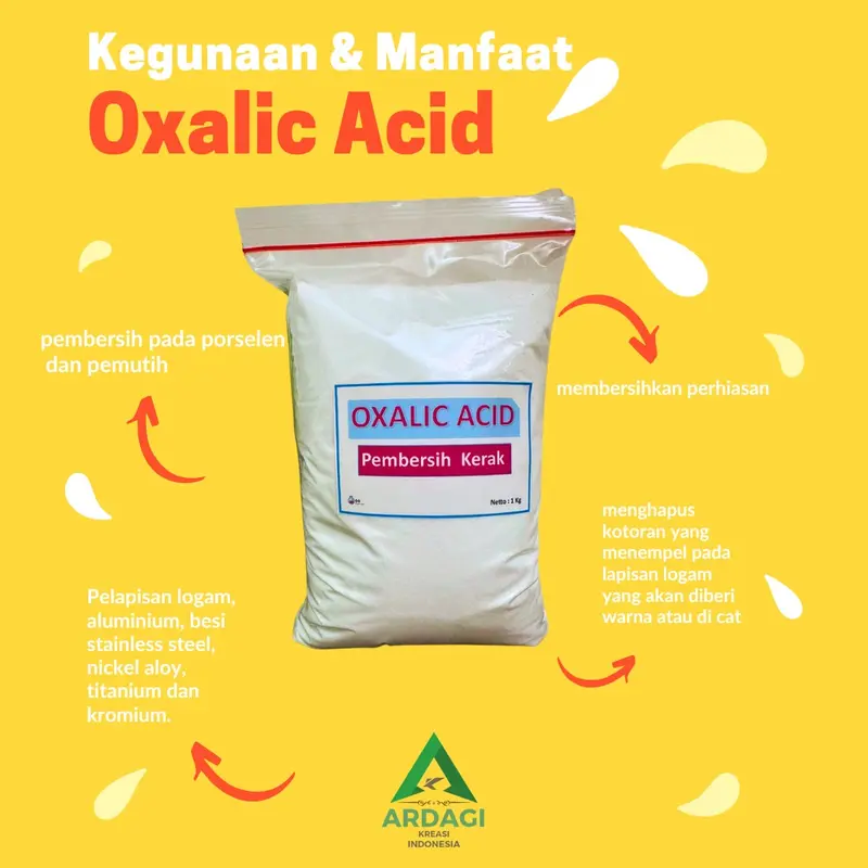 Oxalic Acid / Pembersih Kerak Lantai - Pembersih Perhiasan - Pembersih Kerak Logam - 1Kg 3
