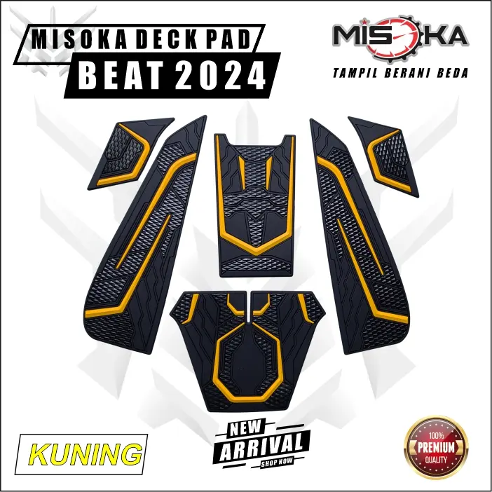 Misoka Deck pad Cover Beat Deluxe 2024 Street 2024 keyless Aksesoris motor Honda Murah Beat Deluxe generasi ke 2 5